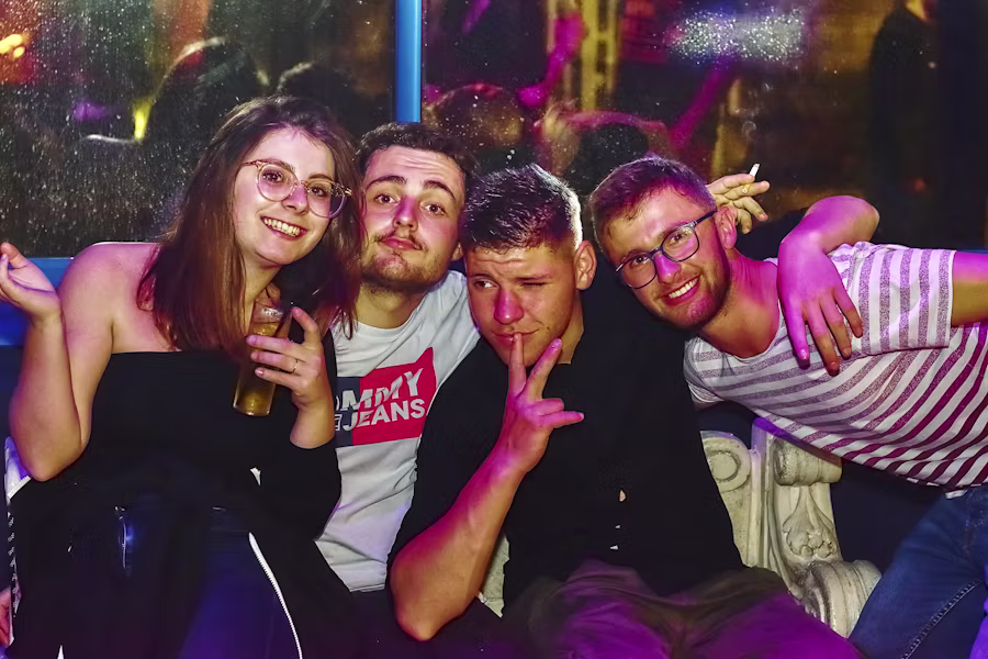 Curated night out with the group