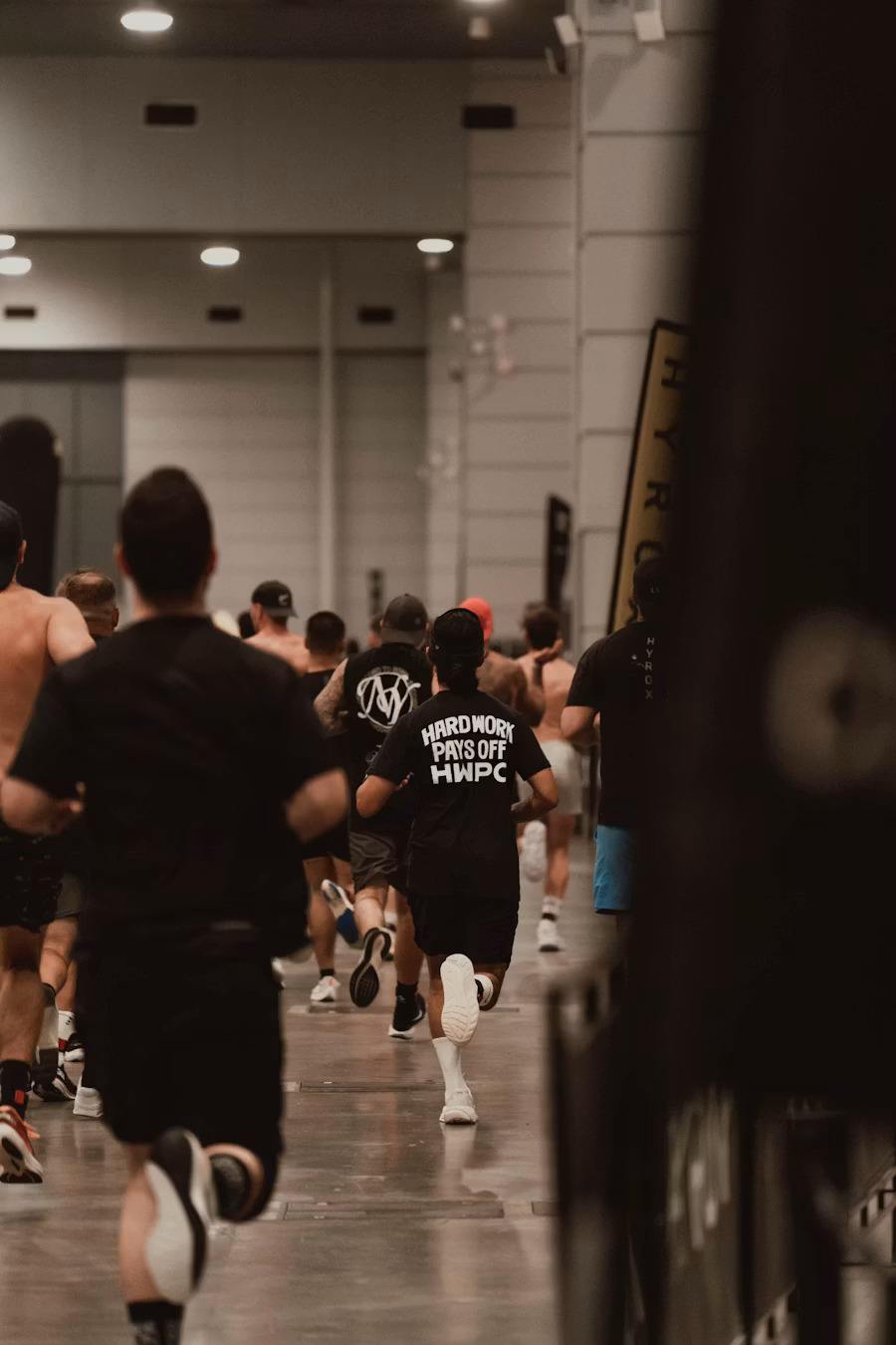 Group running together at a Thrive workout social